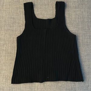 Brandt Melville knit crop top black